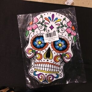 Colorful Sugar Skull Patch Iron On